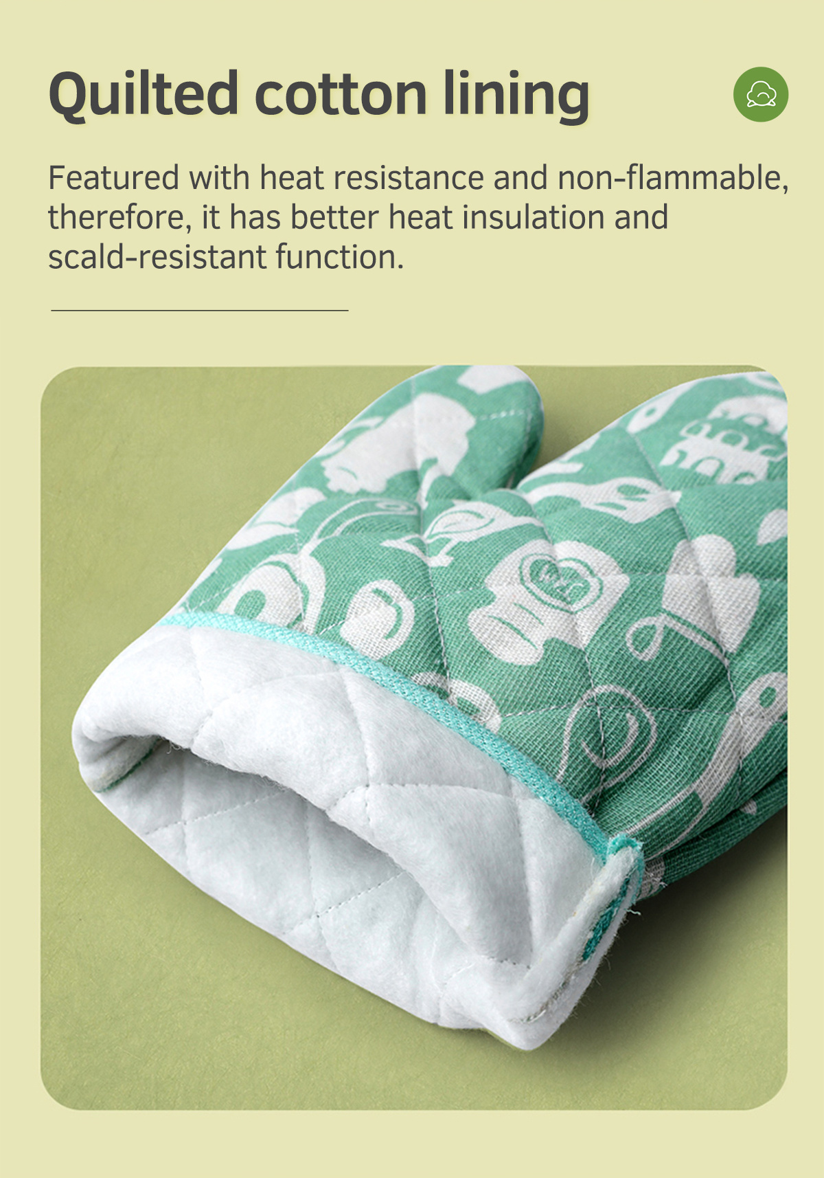 Anti-scalding Canvas Heat Resistant Glove Set-3
